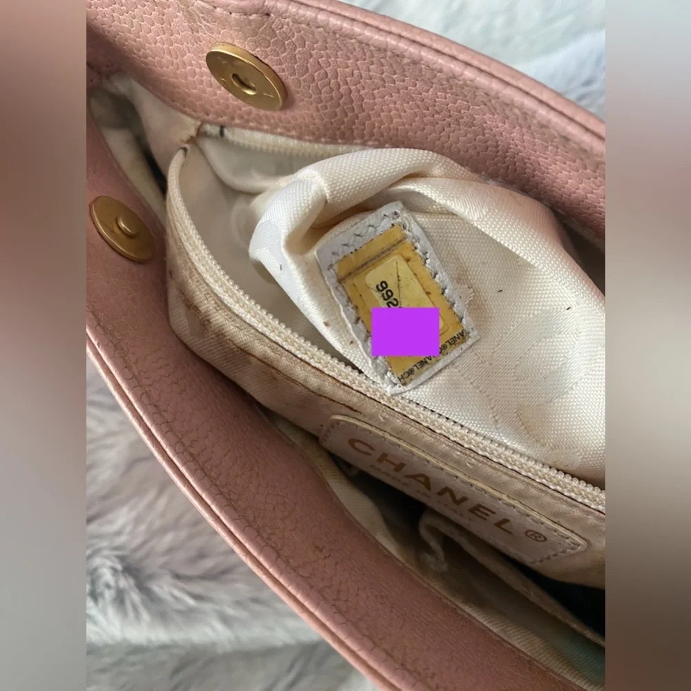 Chanel Pink Classic Cavair CC Tote - Picture 13 of 15